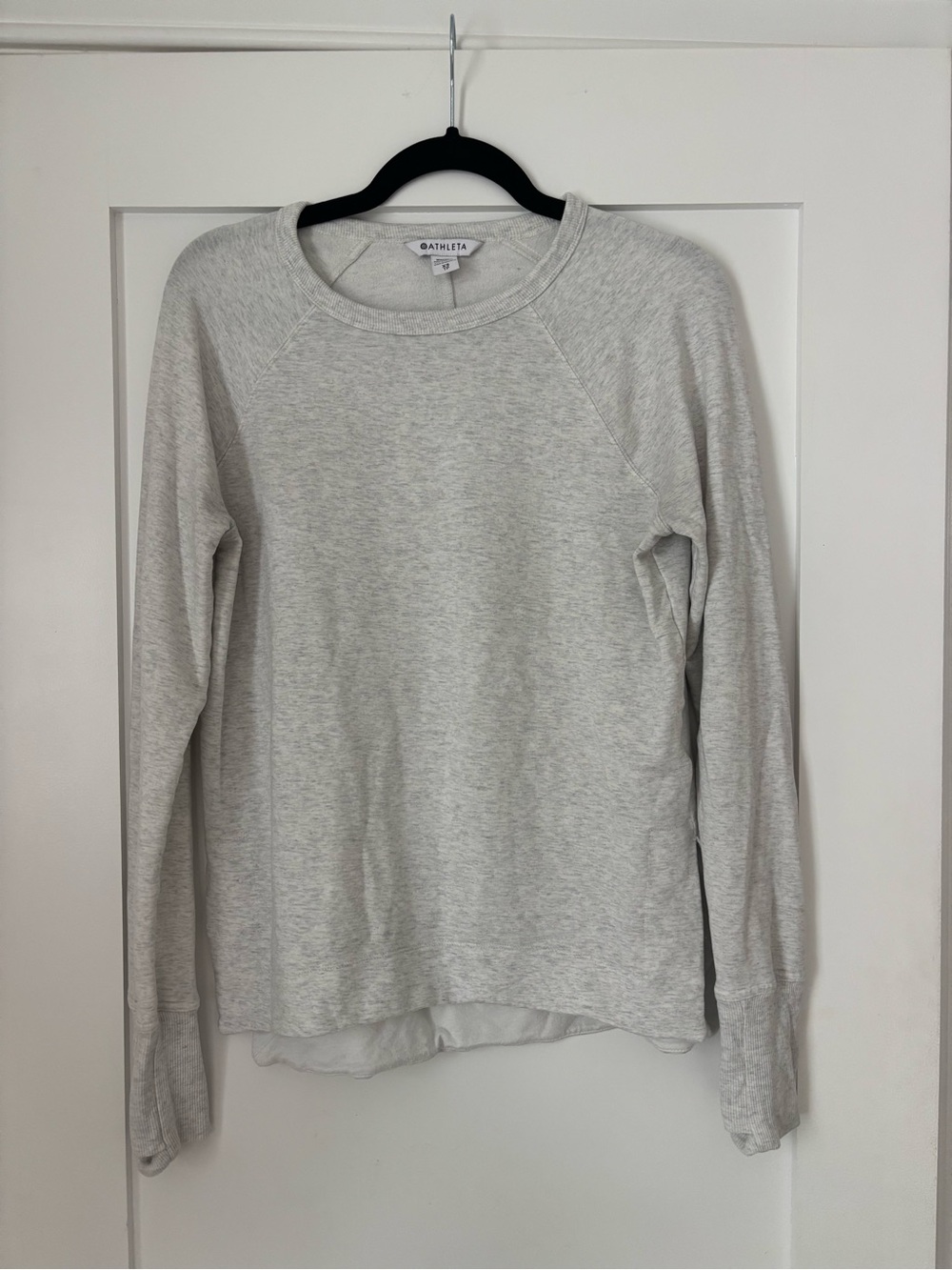 Athleta Forever Fleece Gray Oversized Sweatshirt XS